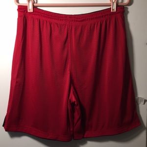 Athletic Work Trunks Red/Black Size Medium